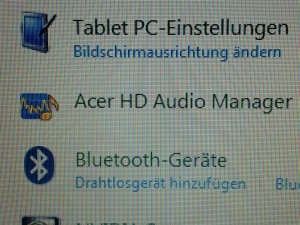 Gut versteckt in der Systemsteuerung: Der Acer HD Audio Manager