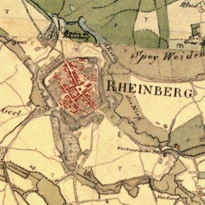 Tranchot: Topographische Aufnahme der Rheinlande - Rheinberg